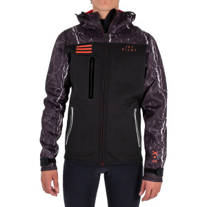 Термокуртка мужская Jetpilot X1 Hooded Tour Coat Grey black/Marble S21 (210310) 