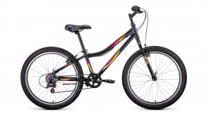 Велосипед Forward Iris 24 1.0 темно-серый/розовый рама 12&quot; (2022) 
