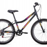 Велосипед Forward Iris 24 1.0 темно-серый/розовый рама 12" (2022) - Велосипед Forward Iris 24 1.0 темно-серый/розовый рама 12" (2022)