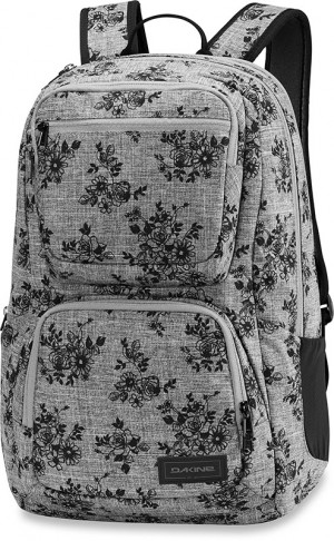 Женский рюкзак Dakine Jewel 26L Rosie (серый в чёрный цветочек) 
