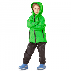 Детский комплект дождевой Dragonfly Evo Kids (куртка, брюки) (мембрана) green 