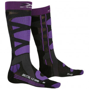 Носки X-Socks Ski Control 4.0 Women G079 charcoal melange/purple 