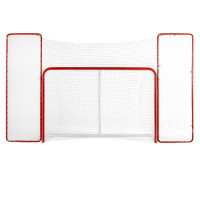Ворота хоккейные с сеткой с доп. защитной сеткой и рамами Mad Guy 1,83 x 1,22 x 0,76 м