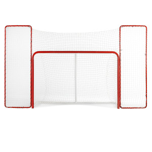 Ворота хоккейные с сеткой с доп. защитной сеткой и рамами Mad Guy 1,83 x 1,22 x 0,76 м 