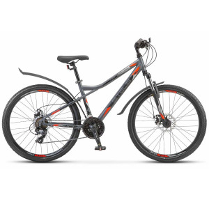 Велосипед Stels Navigator-510 MD 26&quot; V010 (м) антрацитовый/красный рама: 14&quot; (2025) 