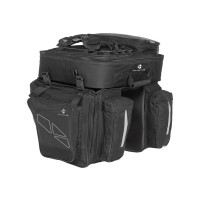 Сумка M-WAVE 5-122311 Amsterdam Triple "штаны" на багажн. 62 литра "3в1" 34х46х21см черно-серая