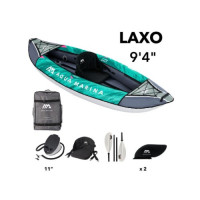 Каяк надувной одноместный с веслом Aqua Marina Laxo-285 9'4" (2025)