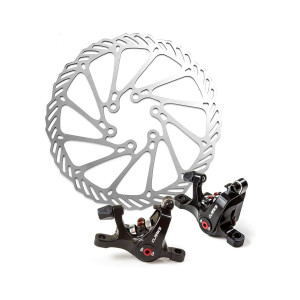 Торм. набор мех. CLARKS 3-633 диск. пара пер.+зад. CMD-22 облегч ДВУХПОРШНЕВОЙ (ROAD/CYCLO-CROSS, IS&amp;PM, 160мм+суппорт 268г. черный 