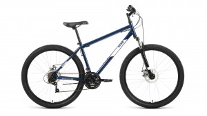 Велосипед Altair MTB HT 27.5 2.0 D темно-синий/белый рама 17 (2022) 