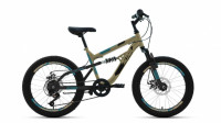 Велосипед Altair MTB FS 20 disc бежевый/черный Рама: 14" (2022)