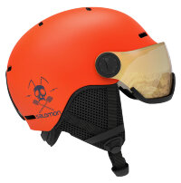 Шлем Salomon GROM VISOR Kids Flame/UNIVERSAL (2022)