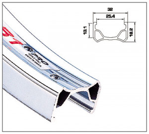 ALEX RIMS Обод SUPRA B1, 20&quot;х25ммх36H, одинарный, светлый 