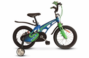 Велосипед Stels Galaxy 14&quot; V010 синий/зеленый (2021) 