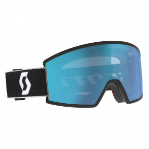 Маска Scott Ambit black/white + AMP aurora green chrome S2 