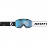 Маска Scott Ambit black/white + AMP aurora green chrome S2 - Маска Scott Ambit black/white + AMP aurora green chrome S2