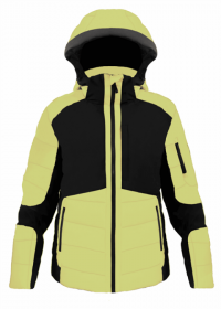 Горнолыжная пуховая куртка Vist ALESSIO U0200AA DOWN SKI JACKET 9999AA Black-Black-S. Lime (2022)