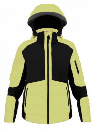 Горнолыжная пуховая куртка Vist ALESSIO U0200AA DOWN SKI JACKET Black-Black-S. Lime (9999AA) (2022) 