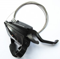 Шифтер/тормозная ручка Shimano Altus ST-EF500-7R-2A прав, 7ск, 2 пальца, чёрная