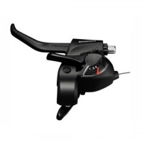 Перекл-ль SHIMANO TOURNEY ASTEF41LBL 2-8120 шифтер+торм. ручка (2пальца) 3скор. левый черный