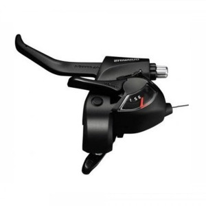 Перекл-ль SHIMANO TOURNEY ASTEF41LBL 2-8120 шифтер+торм. ручка (2пальца) 3скор. левый черный 