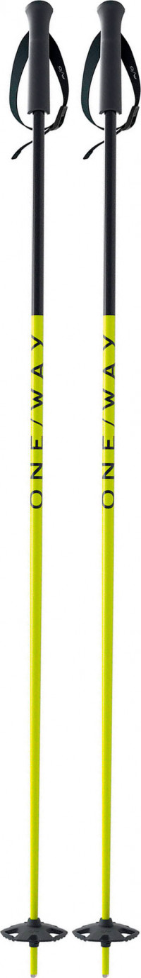 Палки горнолыжные One Way (Fischer) FR 16 Neon Yellow (2022)