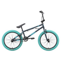 Велосипед Stark Madness BMX 2 20" темно-еловый матовый/голубой (2025)