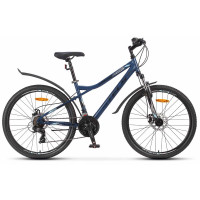 Велосипед Stels Navigator-510 MD 26" V010 (м) темно-синий/зеленый рама: 16" (2025)