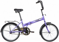 Велосипед NOVATRACK складной, TG30, 20" фиолетовый (2020)