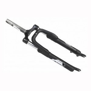 Вилка STELS CH-386A-D50-Disc ZOOM 24&quot; 1-1/8&quot; аморт. резьб. диск.торм., алюм/сталь мат. черная., шток 159 мм 