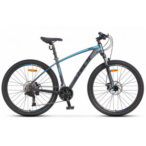 Велосипед Stels Navigator-750 MD 27.5" V010 антрацитовый/синий рама: 16" (2023) 