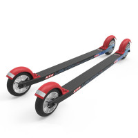 Лыжероллеры коньковые KV+ Launch Pro Skate Curved 60 см. (Slow Wheels) черные