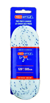 Шнурки для коньков TexStyle Double Blue Line Extra Wide Heavy Duty WH, 305см