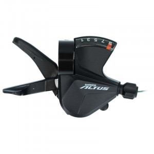 Шифтер Shimano Altus M2010 правый 9 скоростей трос 2050мм (трещина,см.фото) 