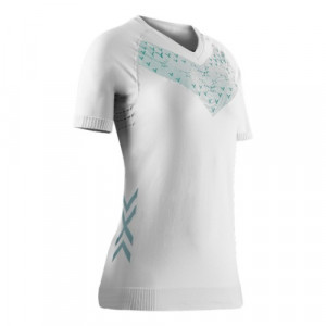 Футболка женская X-Bionic Twyce Run Shirt SS WMN white/clearwater W031 