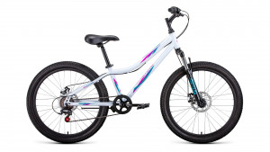 Велосипед Forward Iris 24 2.0 D белый/розовый рама 12&quot; (2022) 