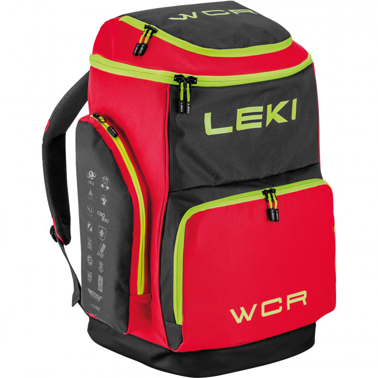 Leki Skiboot Bag WCR 85L bright red black neonyellow HC5