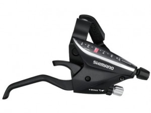 SHIMANO Шифтер/тормозная ручка ST-EF65-8R2 ALTUS для V-brake правая, под два пальца, 8 скоростей 