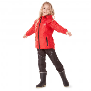 Детский комплект дождевой Dragonfly Evo Kids (куртка, брюки) (мембрана) red 