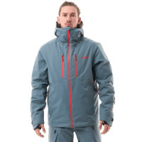 Куртка горнолыжная утепленная Dragonfly Gravity Man grey/red