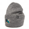 Шапка Atributika&Club NHL San Jose Sharks серый меланж (55-58 см) 59341 - Шапка Atributika&Club NHL San Jose Sharks серый меланж (55-58 см) 59341