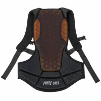Защита спины White Owl Pro back protection черная с оранжевым