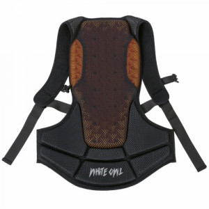Защита спины White Owl Pro back protection черная с оранжевым 