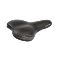 Седло VELO 5-250190 PLUSH TOUR UNI комфорт 261х161мм анатом.D2, O-Zone Base Cut, эластомер. с боков. защит. 398г (на блист) черное