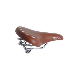 Седло VELO 6-148114 END ZONE комфорт "ретро" 268х221мм VL-8114 гелевое c пруж. коричневое 