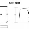 Тент Trek Planet Rain Tent серый/тёмно-серый - Тент Trek Planet Rain Tent серый/тёмно-серый