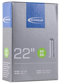 Велокамера 22" Schwalbe AV8A 22'x1.00 25/28-489 25/28-501 IB AGV 40mm (05-10417240) Велокамера 22" Schwalbe AV8A 22'x1.00 25/28-489 25/28-501 IB AGV 40mm (05-10417240)
