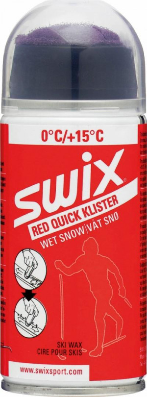 Клистер Swix аэрозольный K70 red qick klister wet snow 155 мл (K70C) 