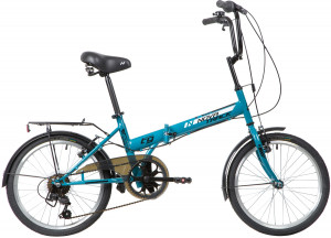 Велосипед NOVATRACK складной, TG30, 20&quot; синий (2020) 