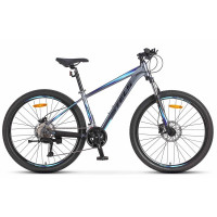 Велосипед Stels Navigator-730 D 27.5" V010 (м) матовый темно-серый/синий рама: 19" (2025)