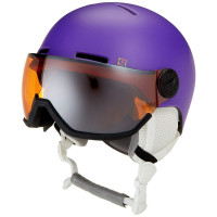 Шлем Salomon GROM VISOR Purple Mat/UNIVERSA детский (2019)